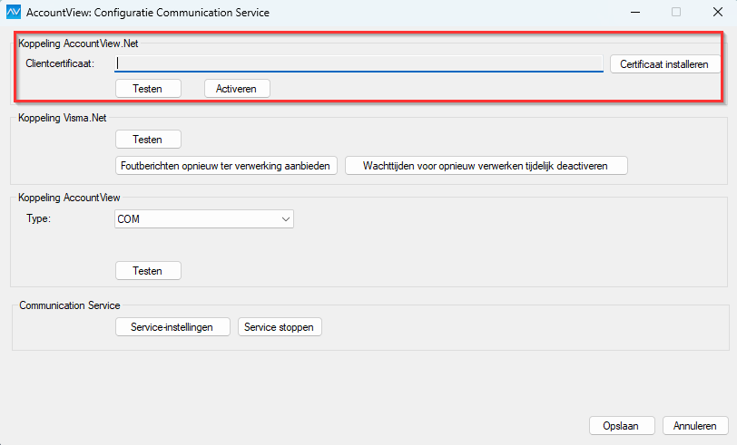 av-sup acs certificaat