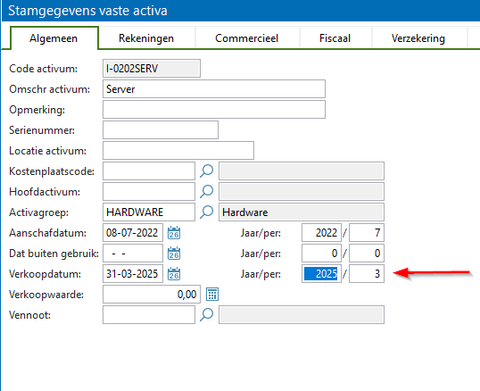 av-sup tips vaste activa afvoeren
