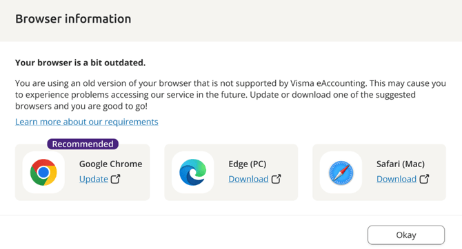 Browser information