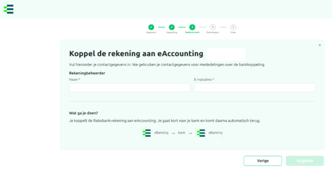 koppel de rekening