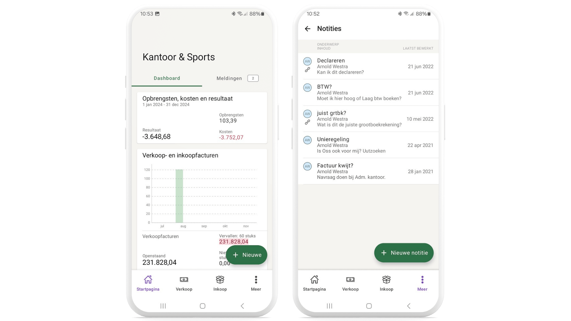 dashboard + notities - screenshot - mobiel - 1920x1080